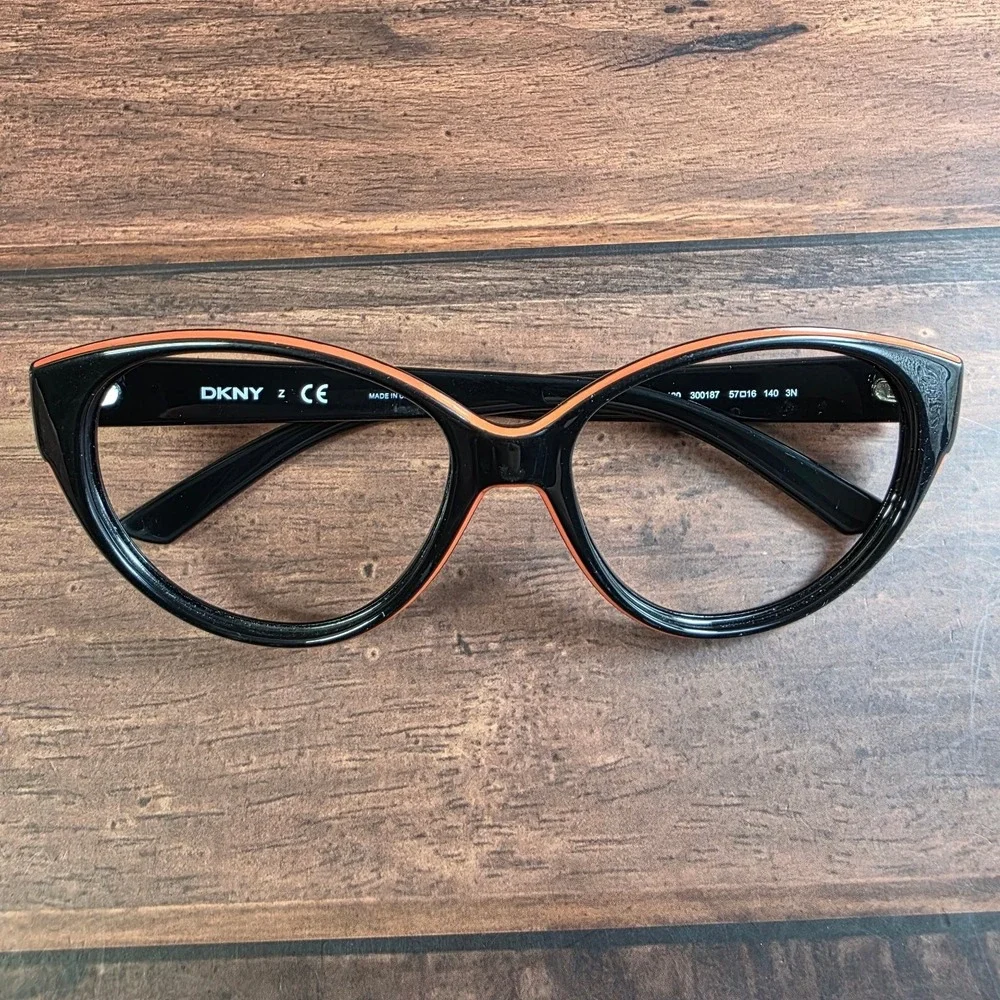 DKNY Sunglasses‎ Women's Black Orange 57mm Frame DY4120 UV Protection